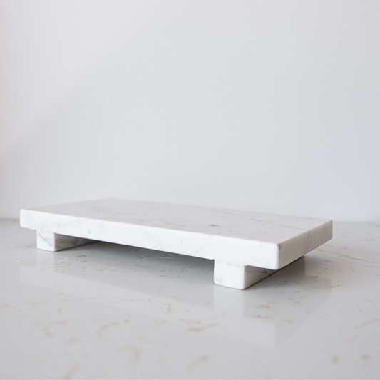 White Marble Trivet Riser